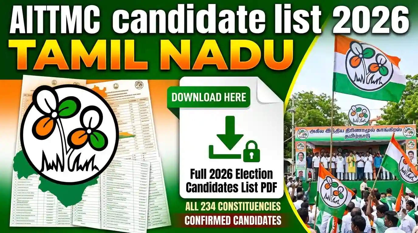 AITMC Candidate List 2026 Tamil Nadu