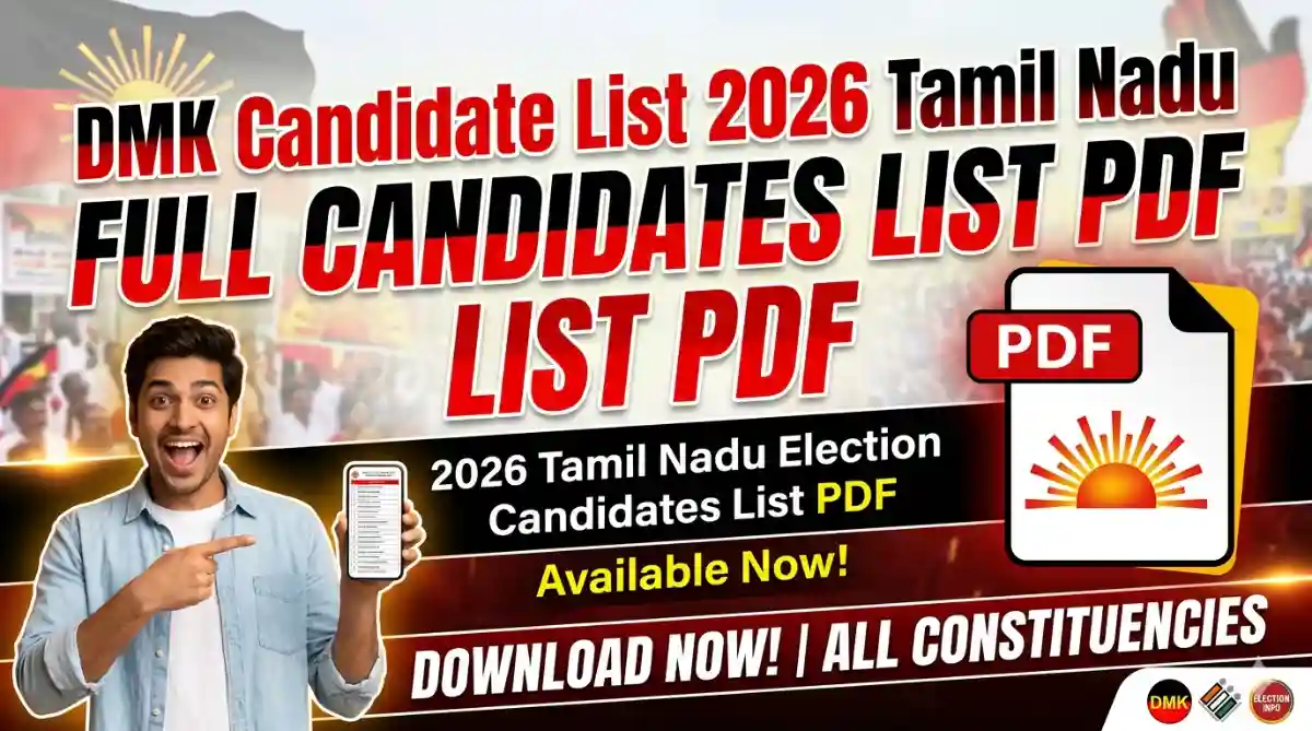DMK Candidate List 2026 Tamil Nadu