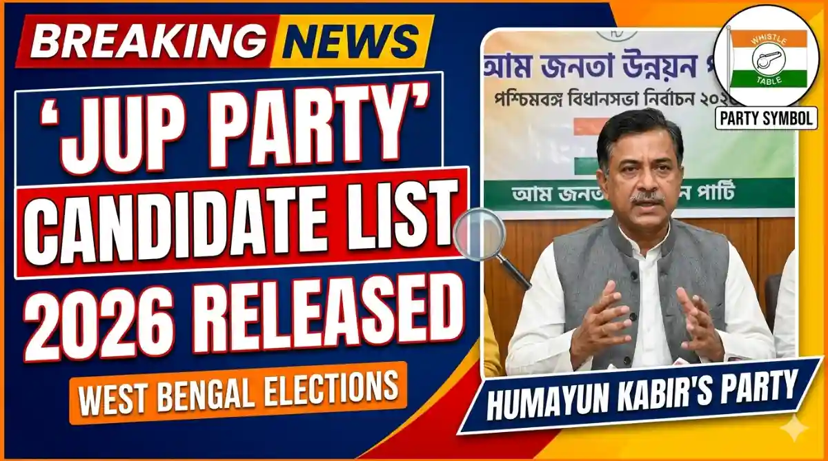 JUP Party West Bengal Candidate List