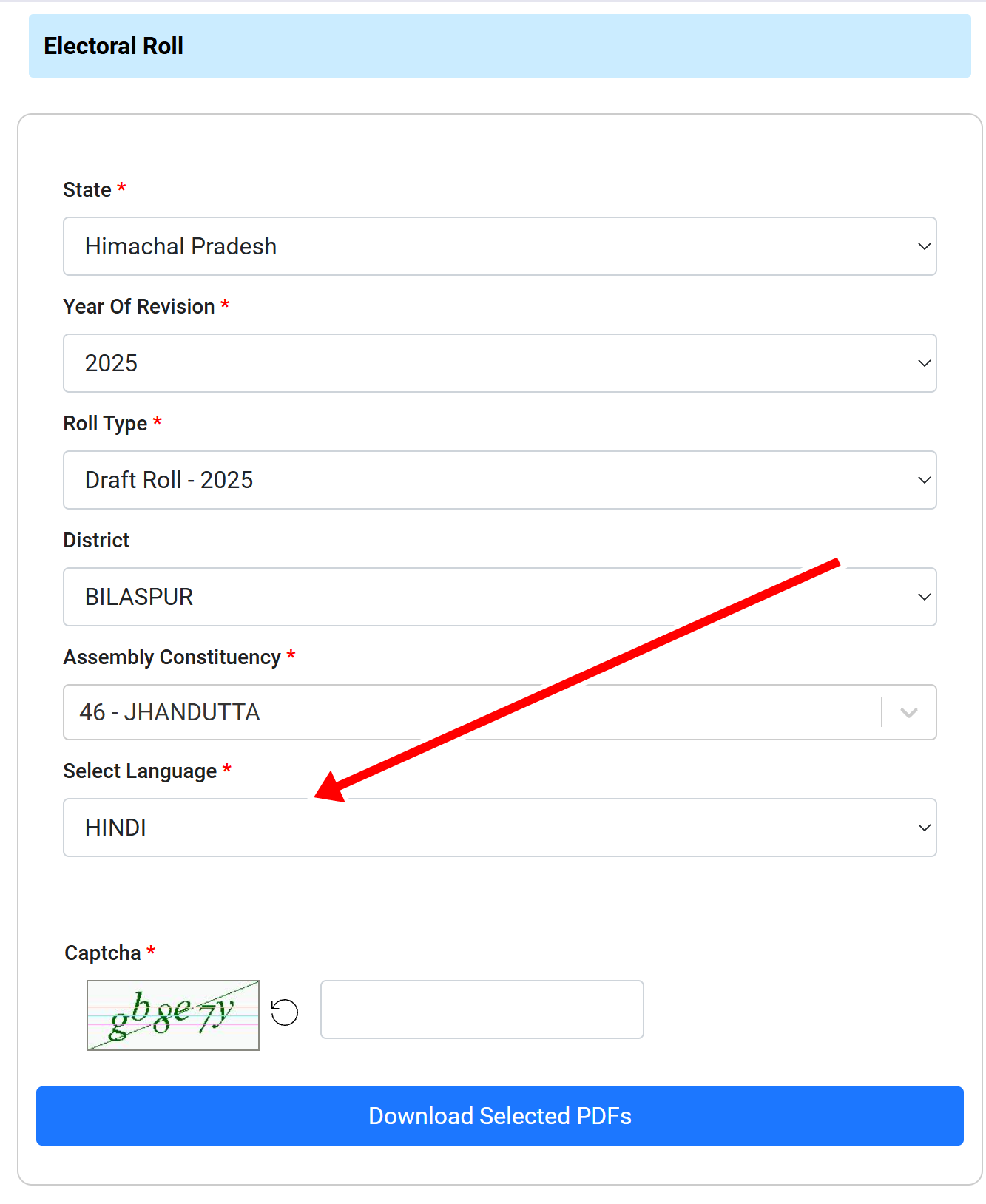 Select Languages