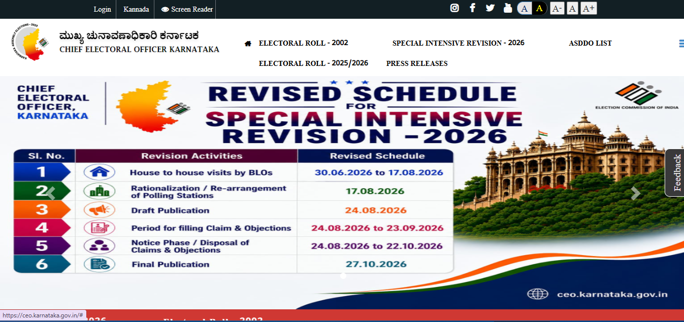 Voting List.pdf Karnataka SIR Deleted Voter List 2026: Check ASDDO List PDF Download