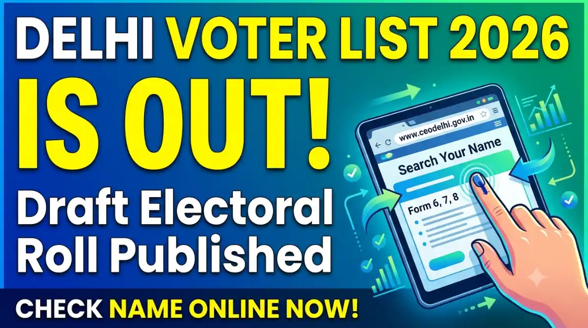 SIR Draft Voter List 2026 Delhi